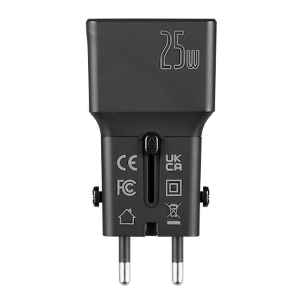 Volkano Globetrotter Series 25w Dual USB + Type-C Mini Travel Adaptor - Image 3
