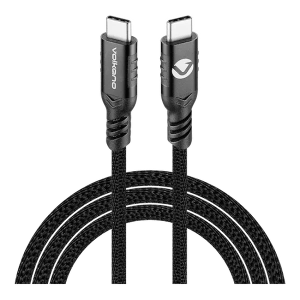 Volkano Weave Series 60w Magnetic Type-C Cable - Black - Image 2
