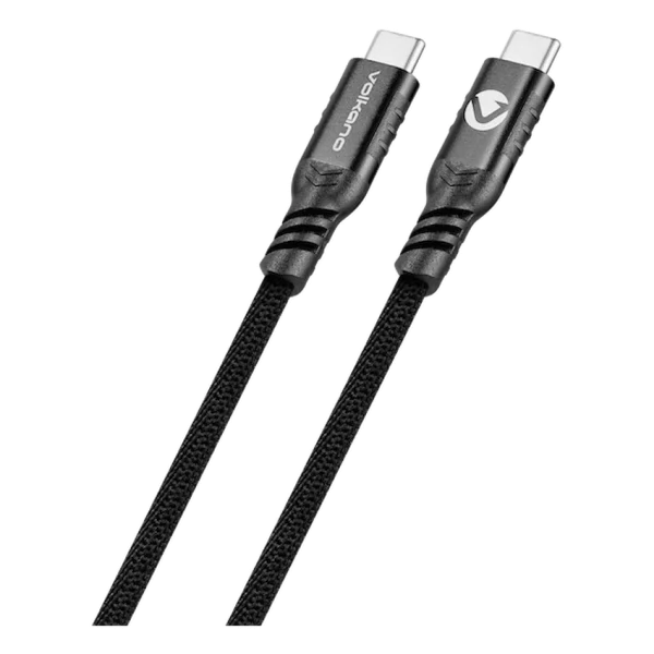 Volkano Weave Series 60w Magnetic Type-C Cable - Black - Image 3