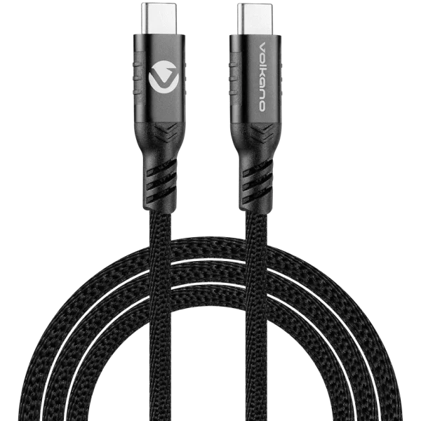 Volkano Weave Series 60w Magnetic Type-C Cable - Black