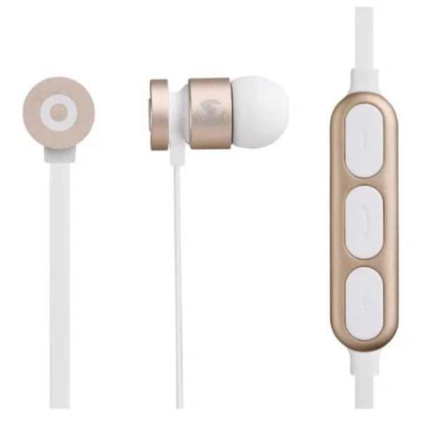 Volkano Mercury Series Bluetooth Magnetic Earphones - Gold/White - Image 3