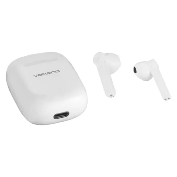 Volkano Buds X Series True Wireless Earphones + Charging Case - White