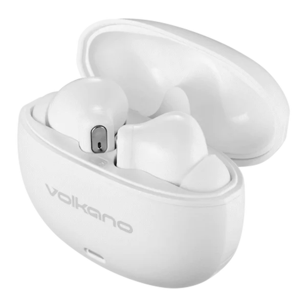 Volkano Pulse Series True Wireless Earphones with Charging Case - White - Image 3