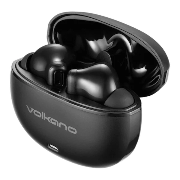 Volkano Pulse Series True Wireless Earphones with Charging Case - Black - Image 3