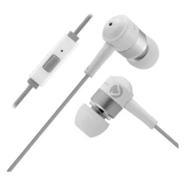 Volkano Earphones with Mic - Stannic Series - White - Image 2