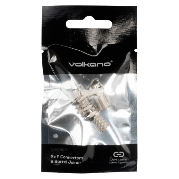 Volkano 2x F Connector & Barrel Joiner - Image 2