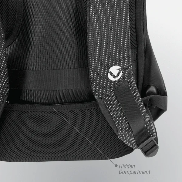 Volkano Smart Deux Dobby 15.6” Laptop Backpack Black - Image 2