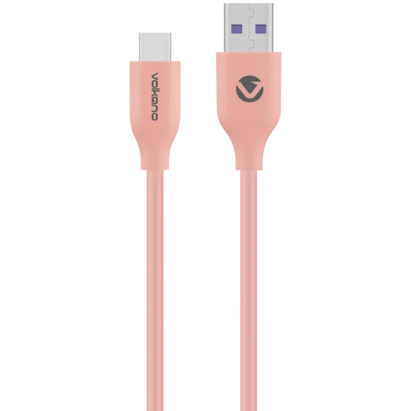 Volkano Flexi Series USB to Type-C 1.5m 30w - Pink