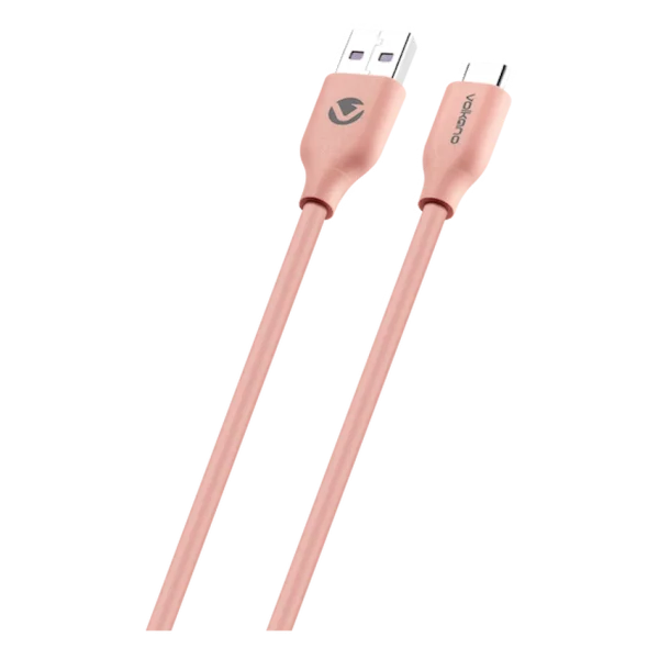 Volkano Flexi Series USB to Type-C 1.5m 30w - Pink - Image 3