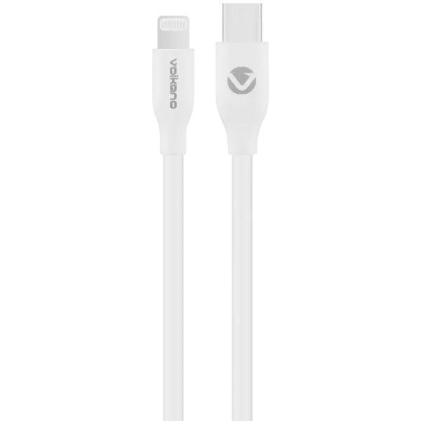 Volkano Flexi Series Type-C to MFI Lightning 2.5m 27w - White