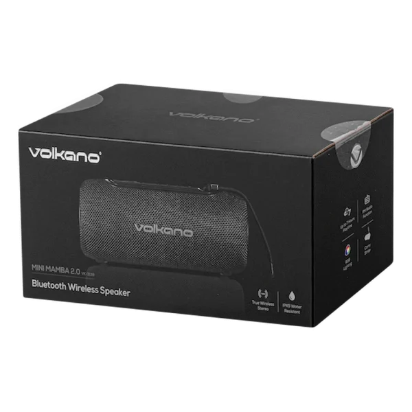 Volkano Mini Mamba 2.0 Series Bluetooth Speaker - Black - Image 5