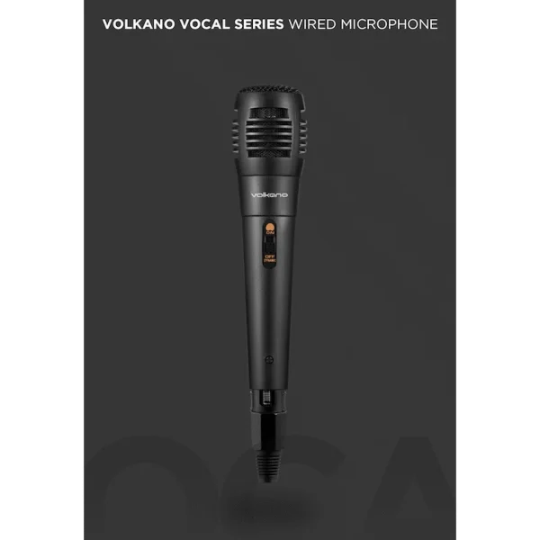 Volkano Vocal Series ABS Wired Microphone - Black - Image 8