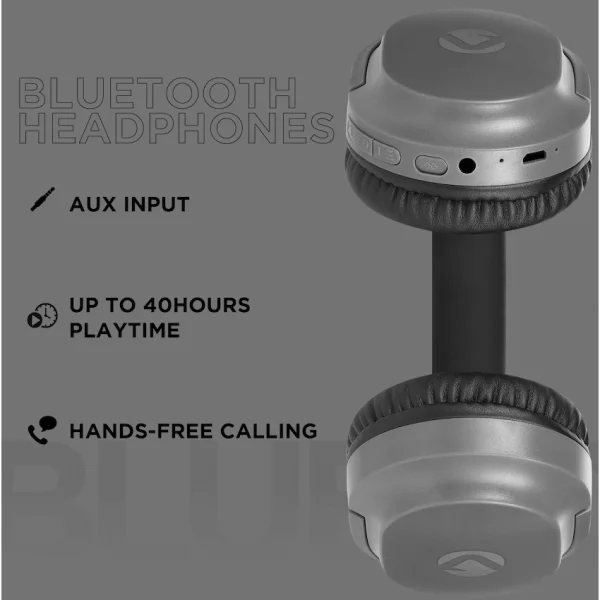 Volkano Pebble Series Bluetooth Headphones - Dark Grey - Image 9