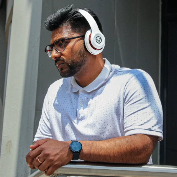 Volkano Impulse Series Bluetooth Headphones - White - Image 11