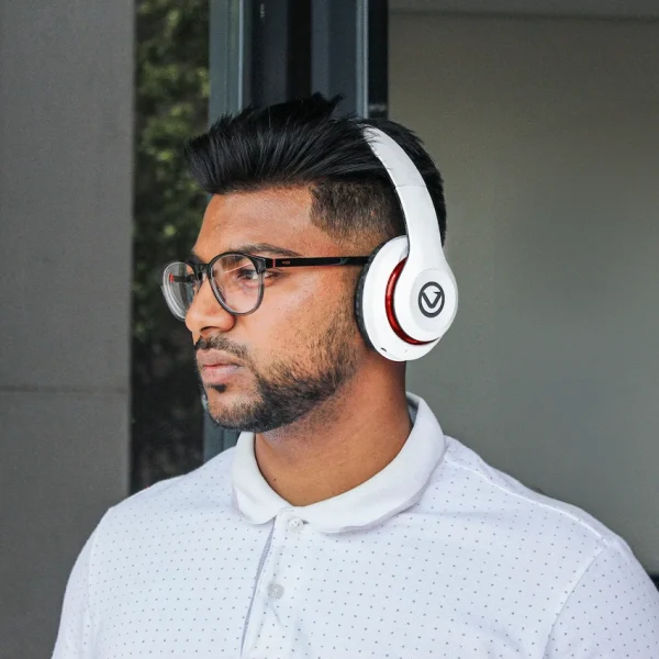 Volkano Impulse Series Bluetooth Headphones - White - Image 14