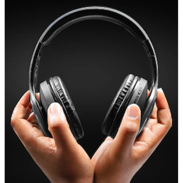 Volkano Phonic Series Bluetooth Full Size Headphones - Black - Image 11