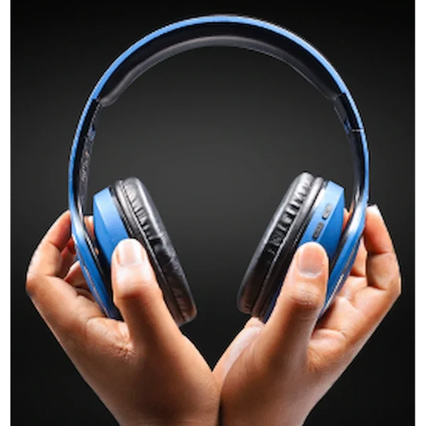 Volkano Phonic Series Bluetooth Full Size Headphones - Blue - Image 5