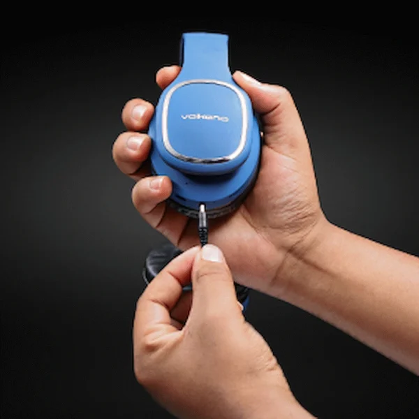 Volkano Phonic Series Bluetooth Full Size Headphones - Blue - Image 6
