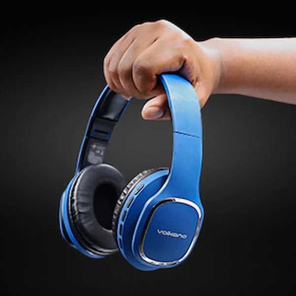 Volkano Phonic Series Bluetooth Full Size Headphones - Blue - Image 9