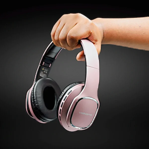 Volkano Phonic Series Bluetooth Full-Size Headphones - Rose Gold - Image 10