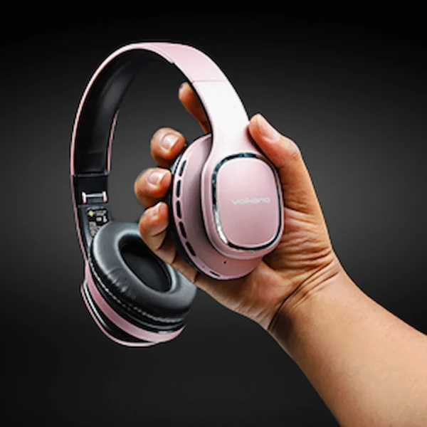 Volkano Phonic Series Bluetooth Full-Size Headphones - Rose Gold - Image 12