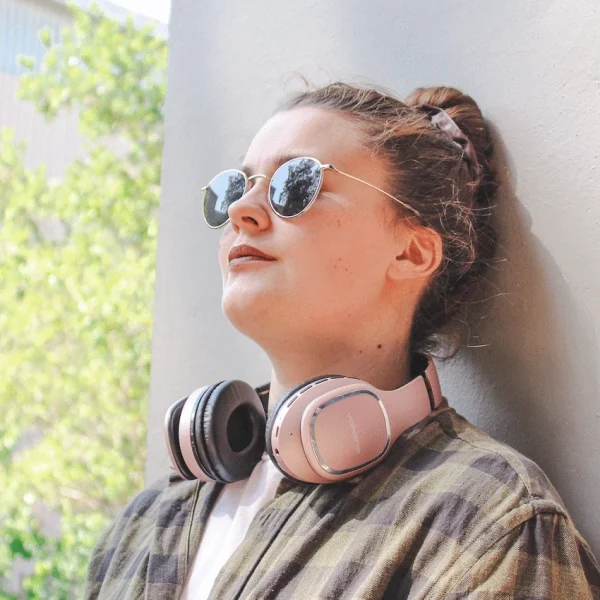 Volkano Phonic Series Bluetooth Full-Size Headphones - Rose Gold - Image 16