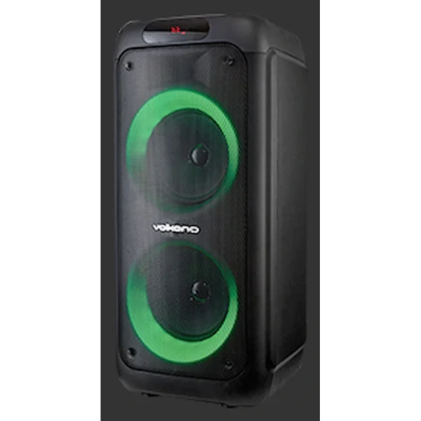 Volkano Helios Series Dual 8" Party Speaker with Microphone & Light Effects - Image 5