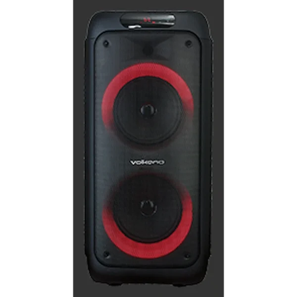 Volkano Helios Series Dual 8" Party Speaker with Microphone & Light Effects - Image 7