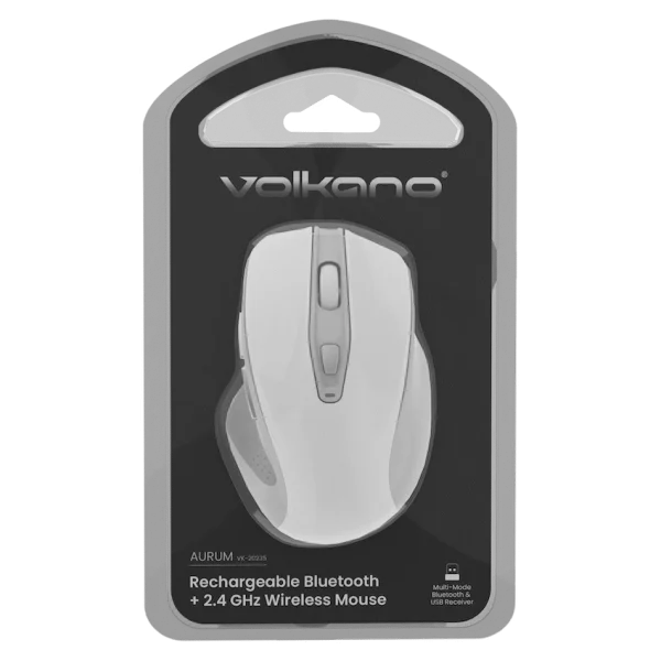 Volkano Aurum Series Bluetooth Wireless Mouse - White - Image 3