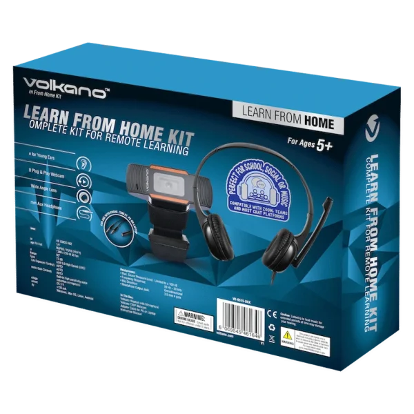 Volkano Learn from Home Kit with 720 Webcam and Headset - Image 2