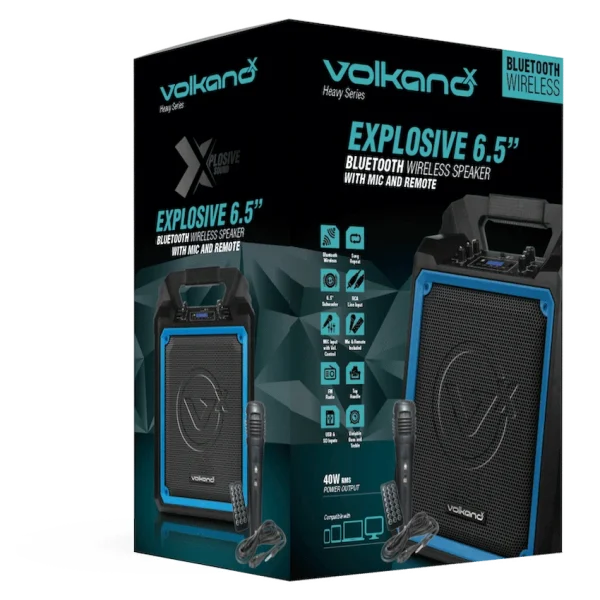 VolkanoX Heavy Series 6.5" Speaker with Wired Mic - Image 2