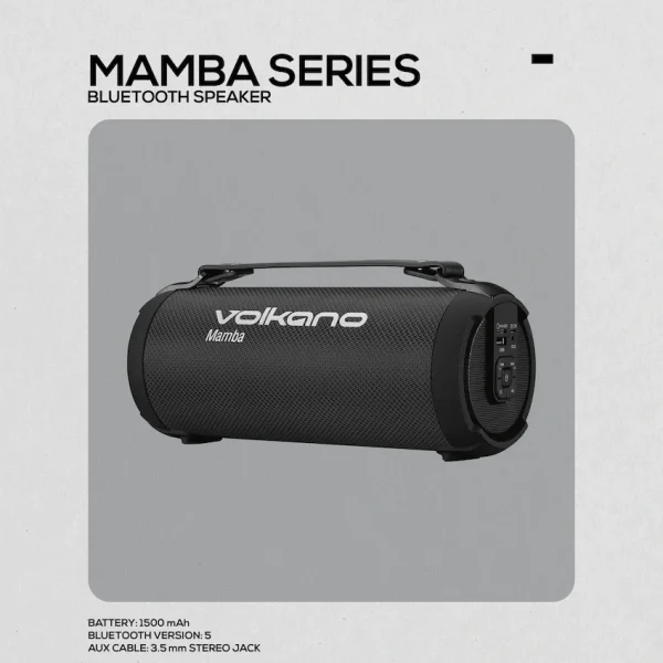 Volkano Mamba Series Bluetooth Speaker - Black - Image 2