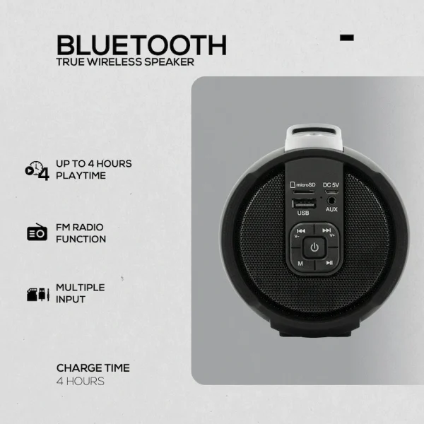 Volkano Mamba Series Bluetooth Speaker - Black - Image 3