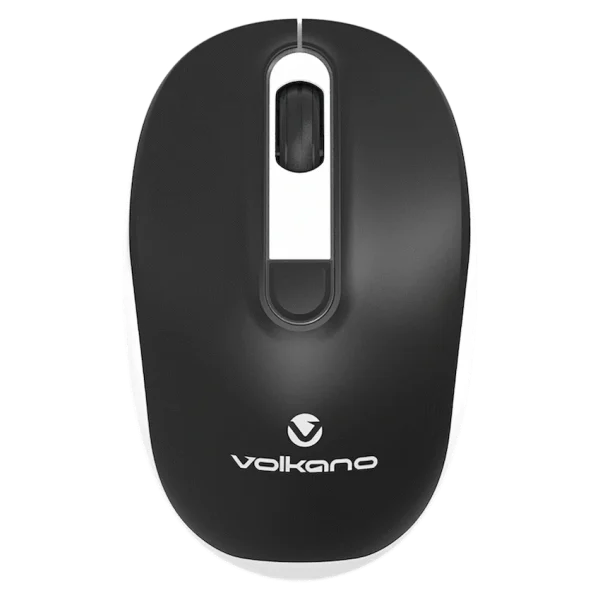 Volkano Jade Series Wireless Mouse - Black with White - Image 2
