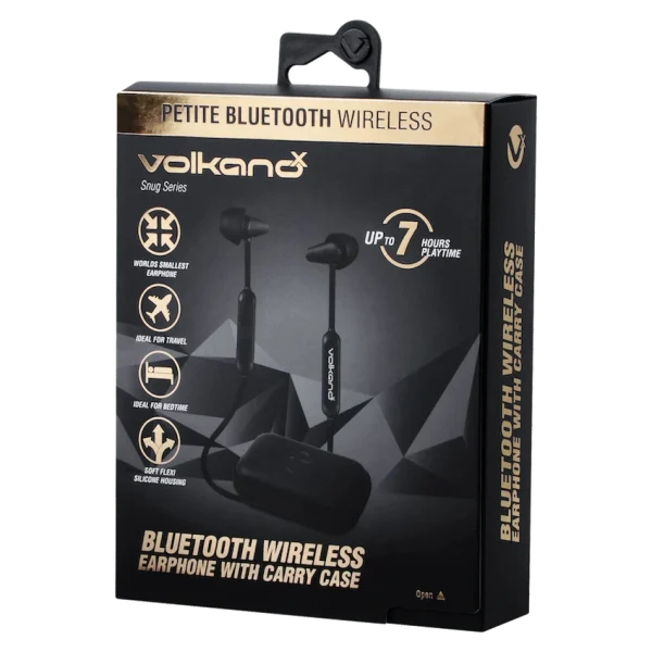 VolkanoX Snug Series Bluetooth Earphones with Carry Case - Image 2