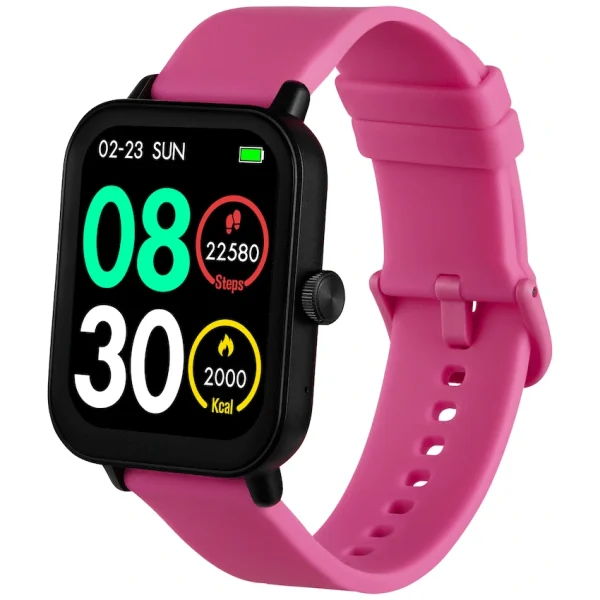 Volkano Chroma Series Smartwatch with Pink Strap