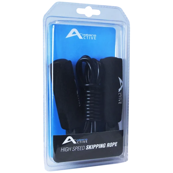Volkano Active Swish Series Skipping Rope (Black)