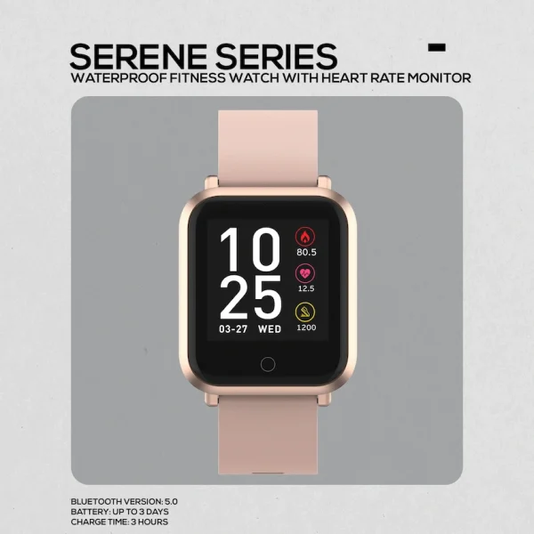 Volkano Active Tech Serene Series Watch with Heart Rate Monitor - Gold - Image 2