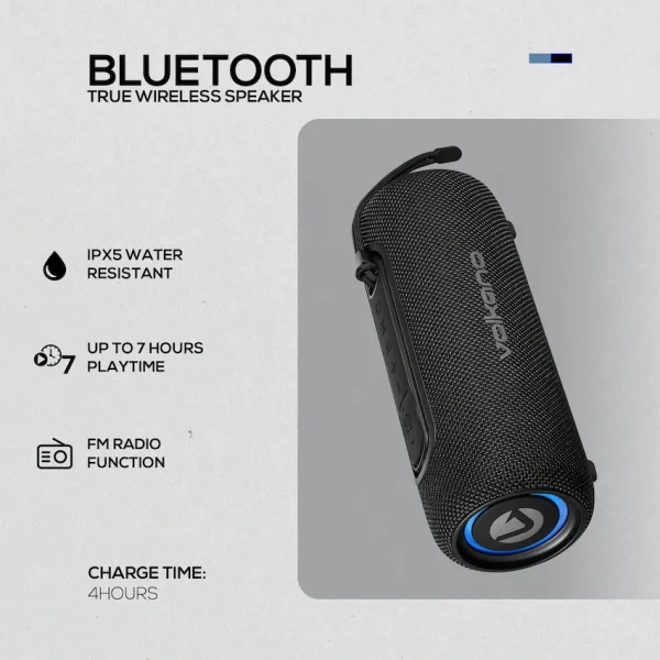Volkano Mini Mamba 2.0 Series Bluetooth Speaker - Black - Image 7