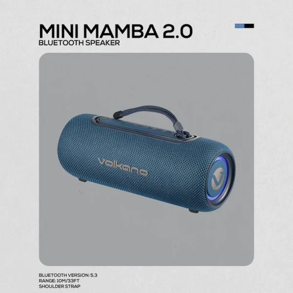 Volkano Mini Mamba 2.0 Series Bluetooth Speaker - Blue - Image 8