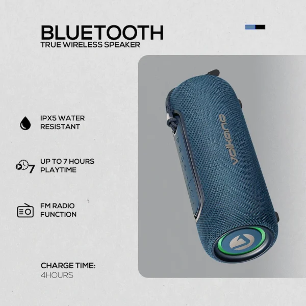 Volkano Mini Mamba 2.0 Series Bluetooth Speaker - Blue - Image 9