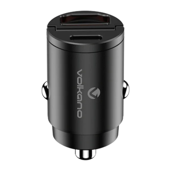 Volkano Obscurix Series 30w PD Dual USB-A and USB-C Ultra Small Car Charger - Image 2