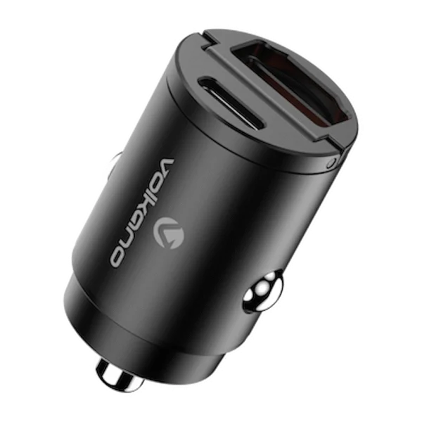Volkano Obscurix Series 30w PD Dual USB-A and USB-C Ultra Small Car Charger - Image 3