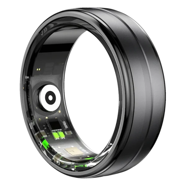 Volkano Ring Series Smart Ring with Charge Case - Black 18.9mm - Image 2