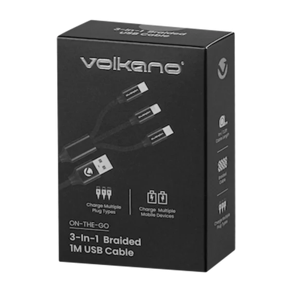 Volkano On the Go 3-in-1 Braided Cable - Image 3