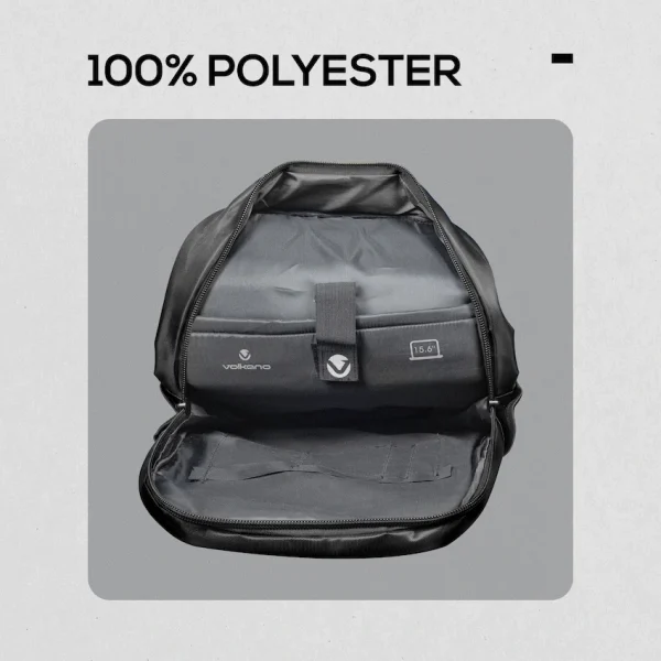 Volkano Spectre 15.6" Laptop Backpack - Black - Image 3