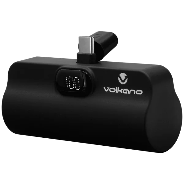 Volkano Relief Pro Power Bank - 5000mAh Type-C Direct Plug-In