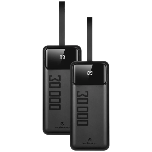 Volkano Punch Series 30000mah Power Bank Bundle of 2