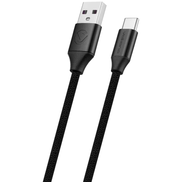 Volkano Weave Series Braided Type-C Cable 3m 30w - Black