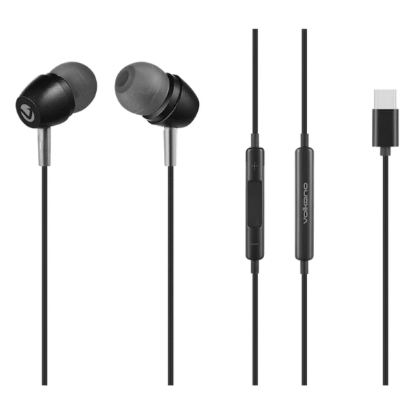 Volkano Prism 3 Series Type-C Earphone - Black - Image 2